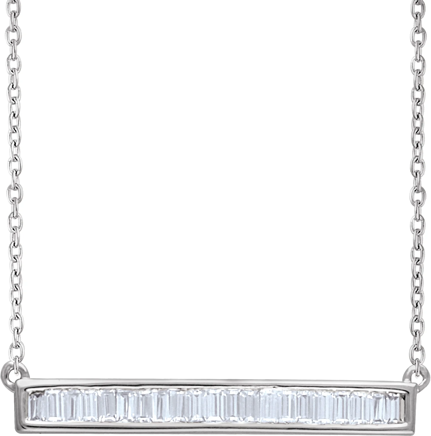 Baguette Bar Necklace