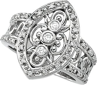 Accented Right Hand Ring