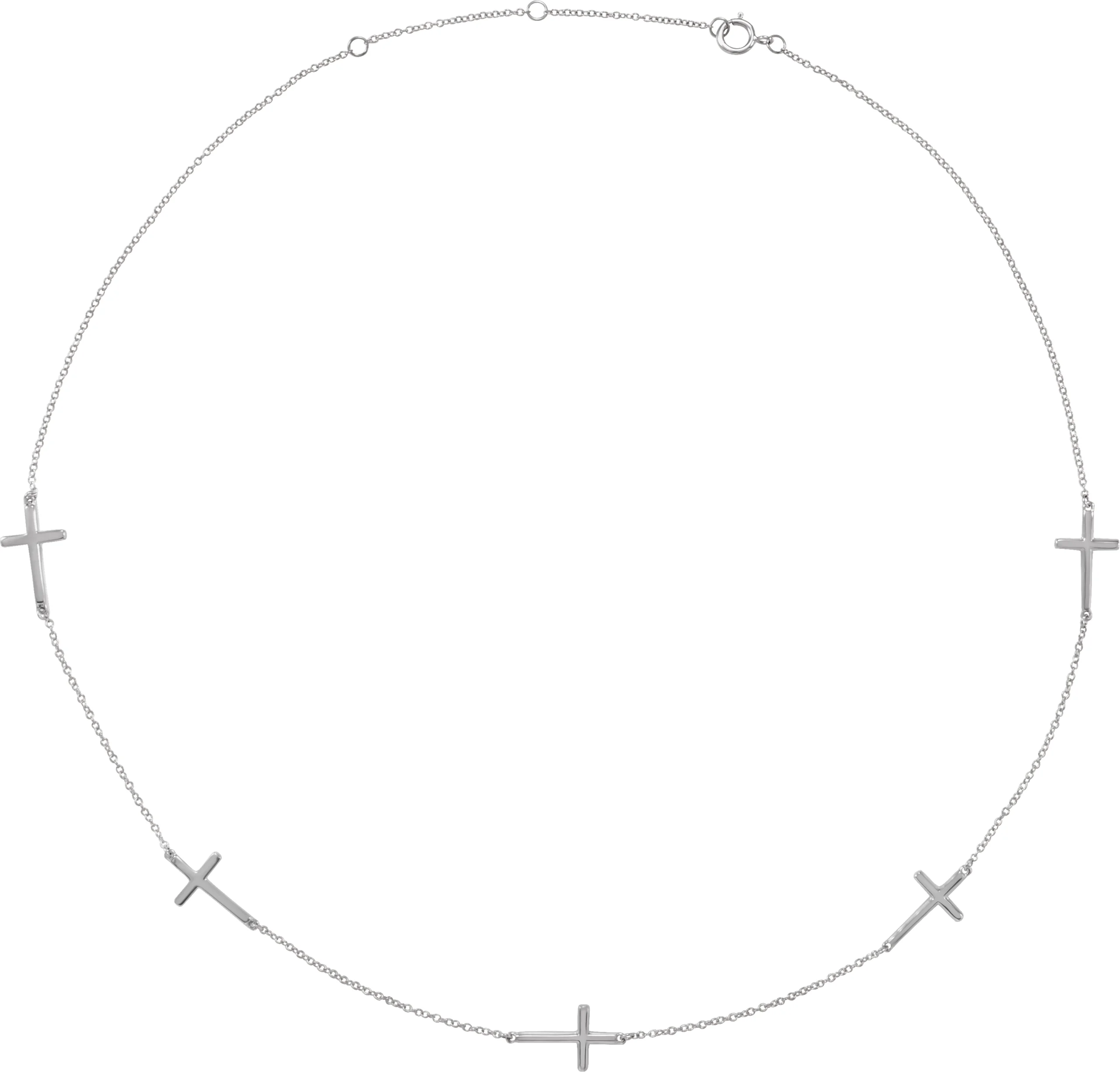 Cross Station Necklace