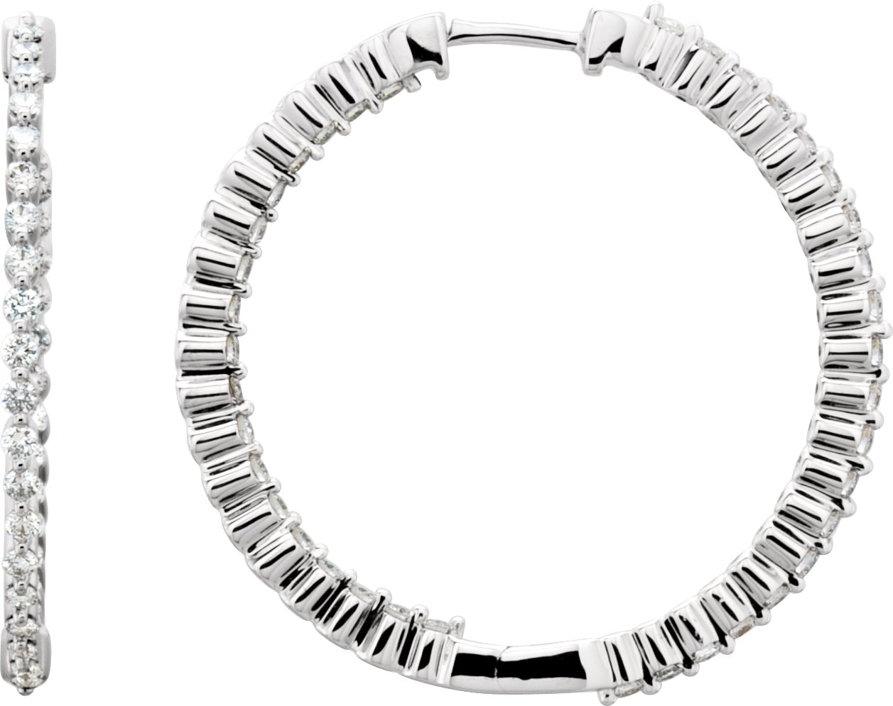 Inside-Outside Hinged Hoop Earrings