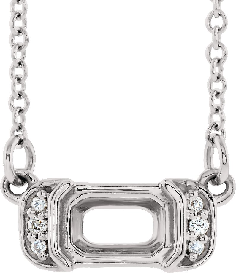 Accented Bar Necklace or Center 