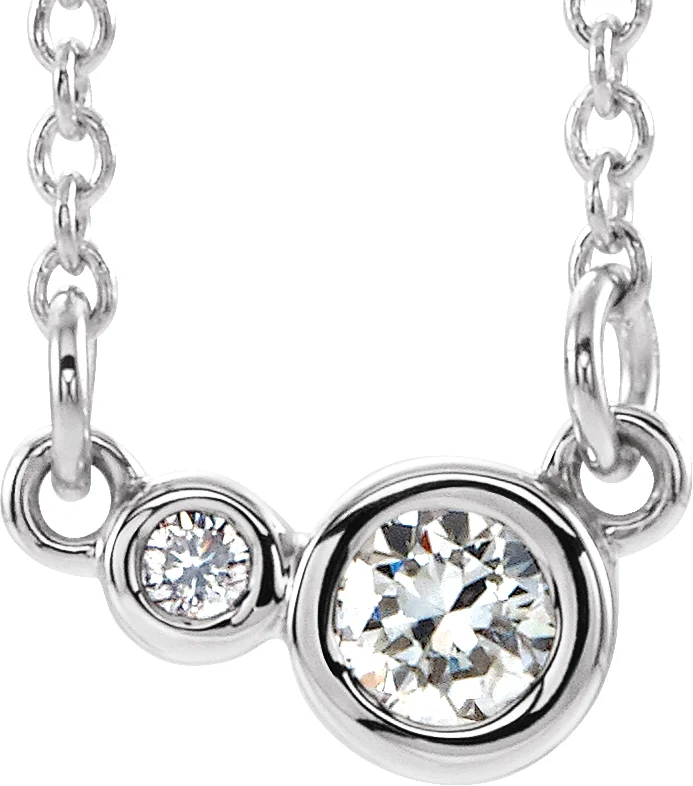 Accented Bezel-Set Necklace