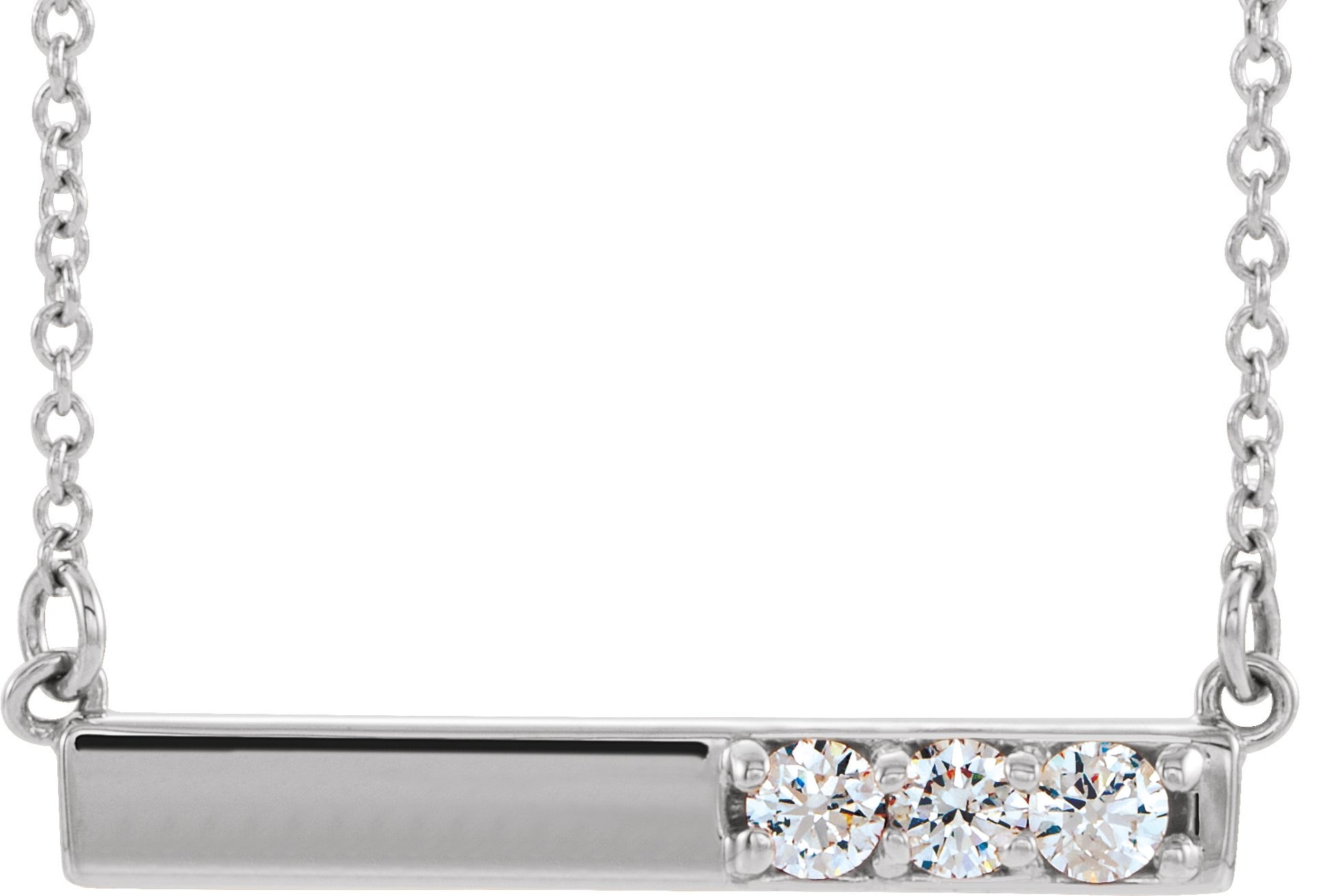 Accented Bar Necklace or Center