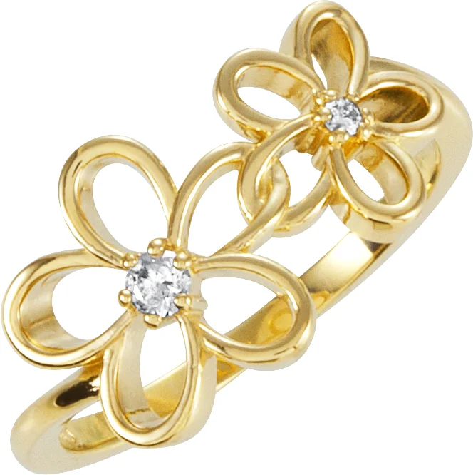 Accented Floral Ring