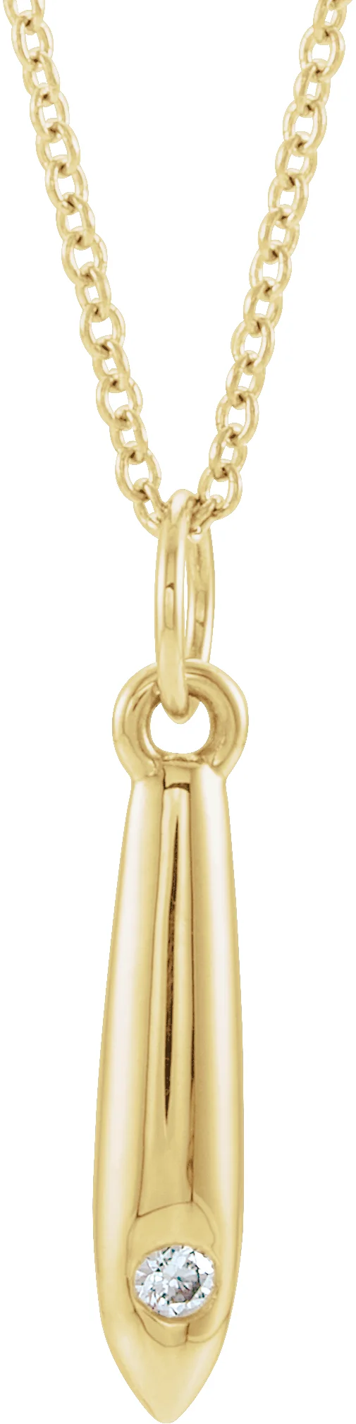 Accented Geometric Necklace or Pendant