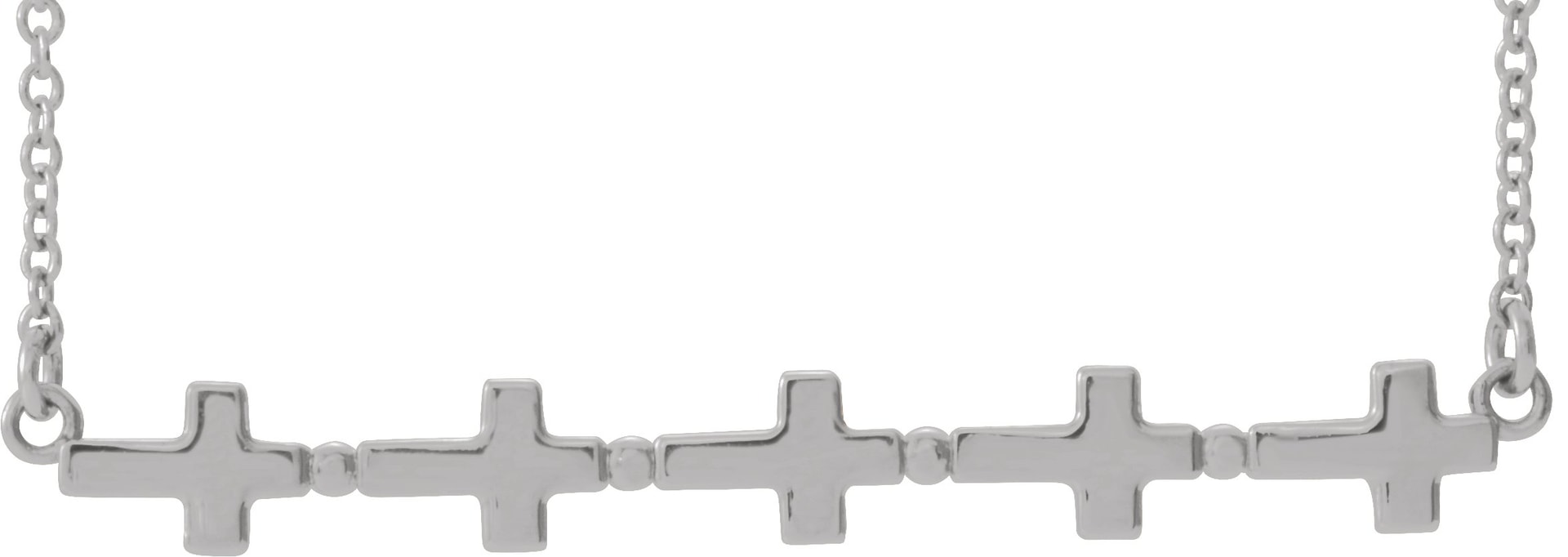 Sideways Cross Bar Necklace or Center