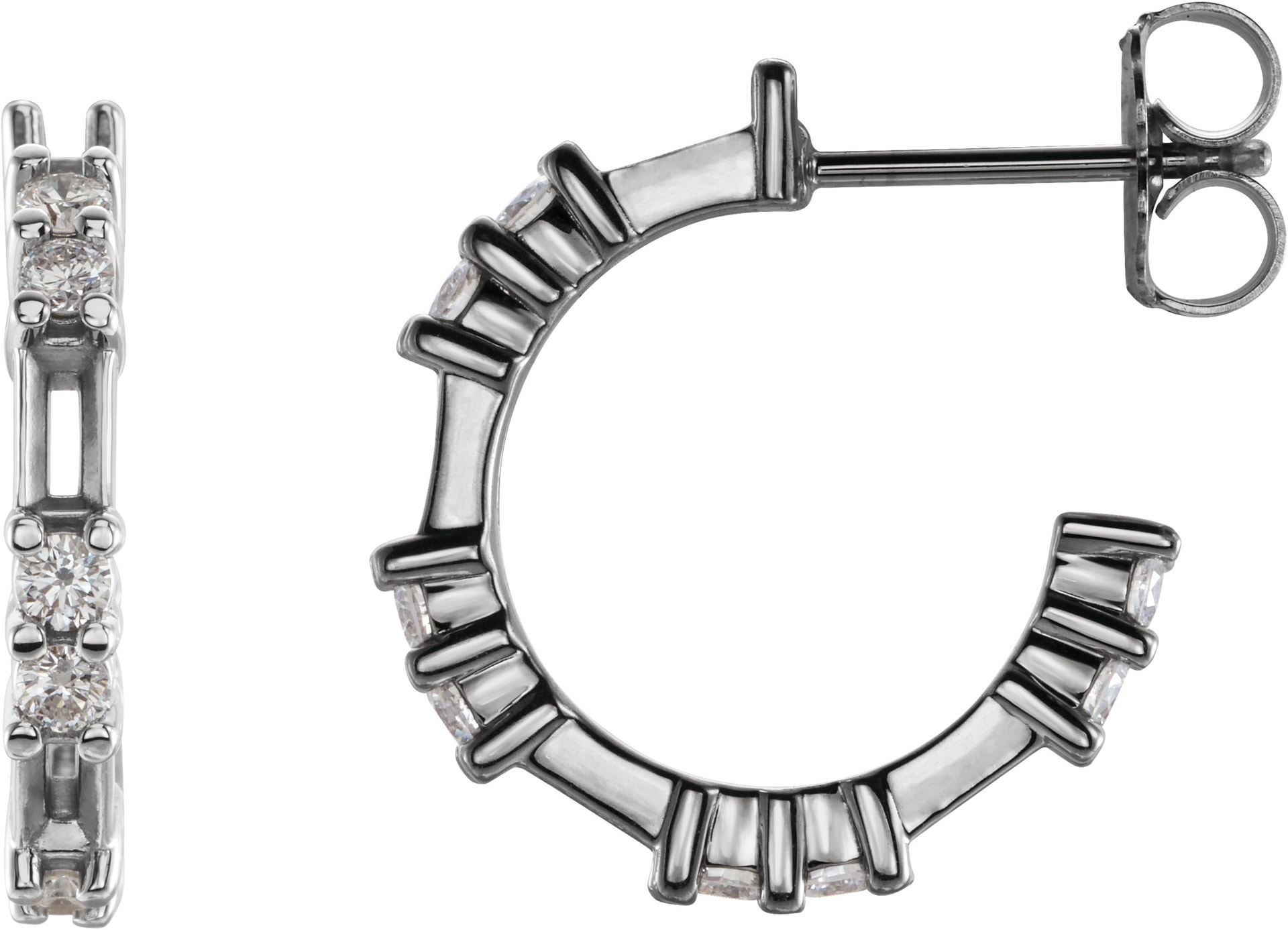 Accented Hoop Earrings