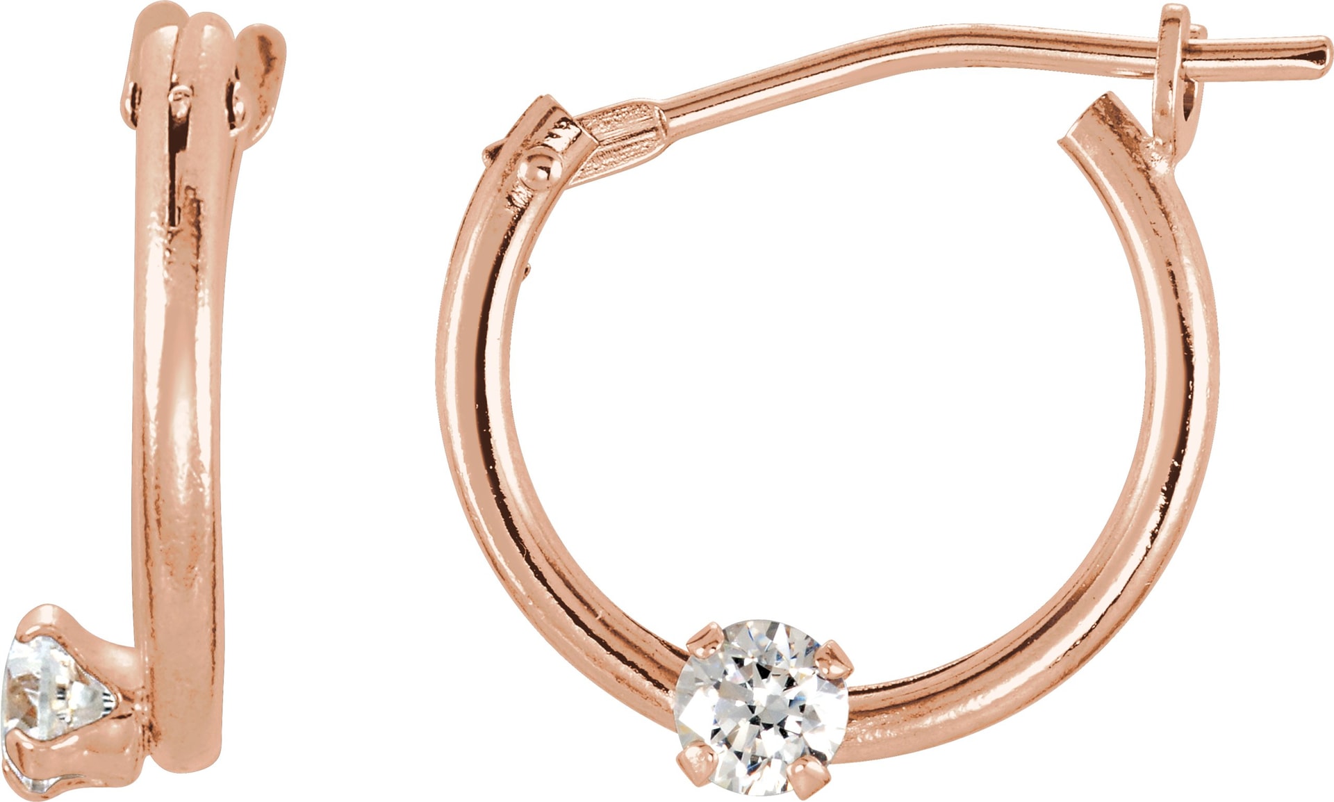 Youth Accented Hoop Earrings