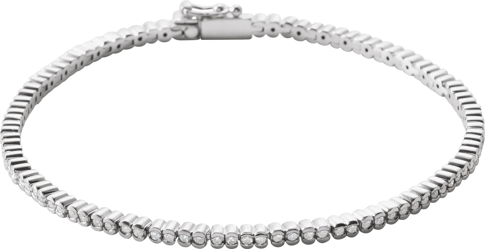 Bezel-Set Line Bracelet