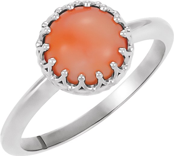 Crown Cabochon Ring