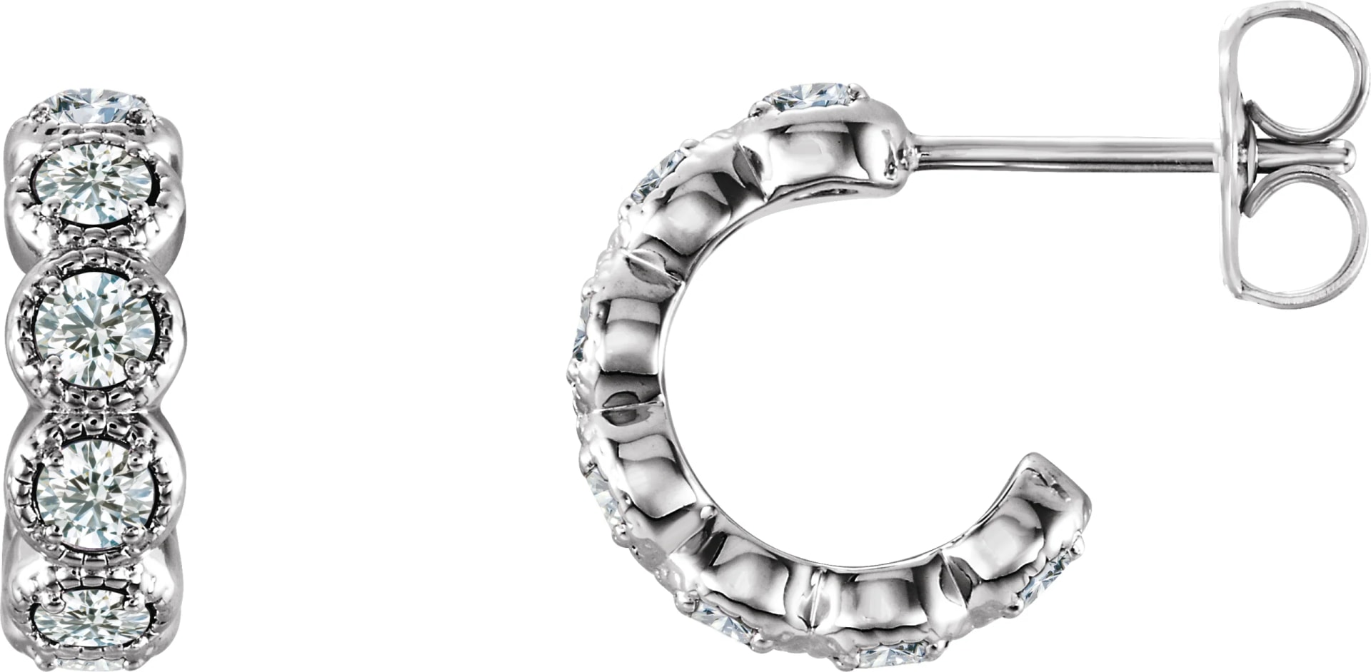 Accented Hoop Earrings