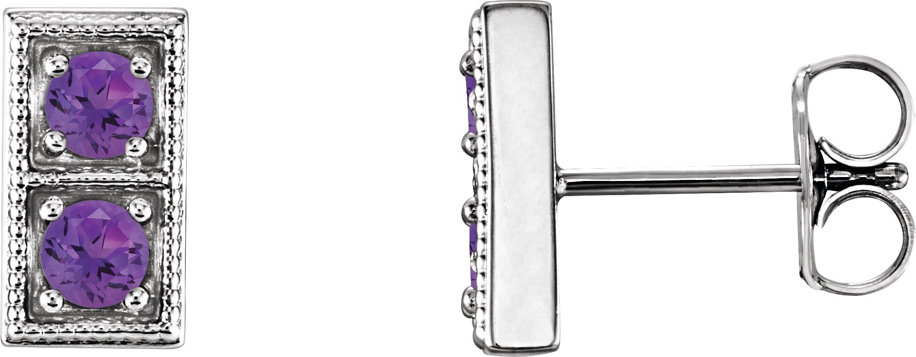 Two-Stone Earrings