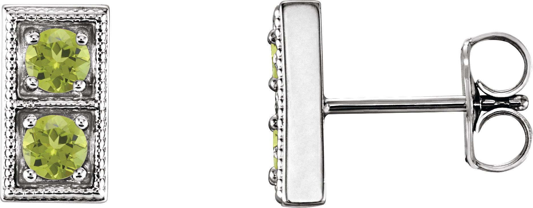 Two-Stone Earrings