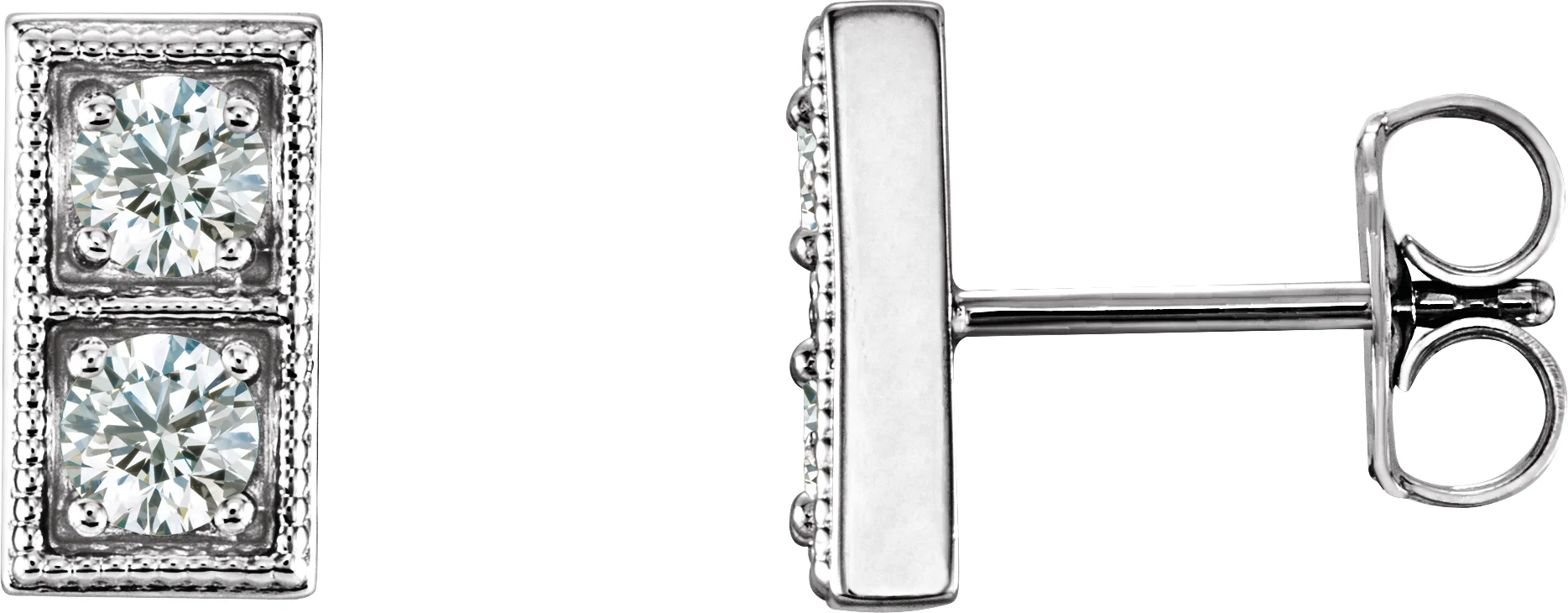Two-Stone Earrings