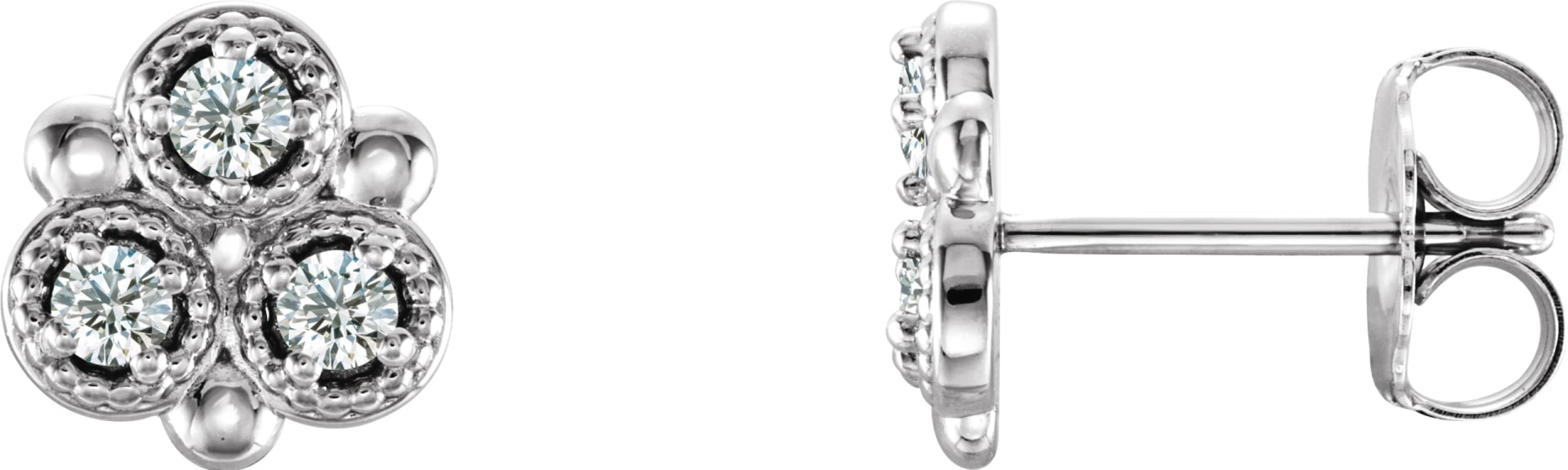 Three-Stone Earrings
