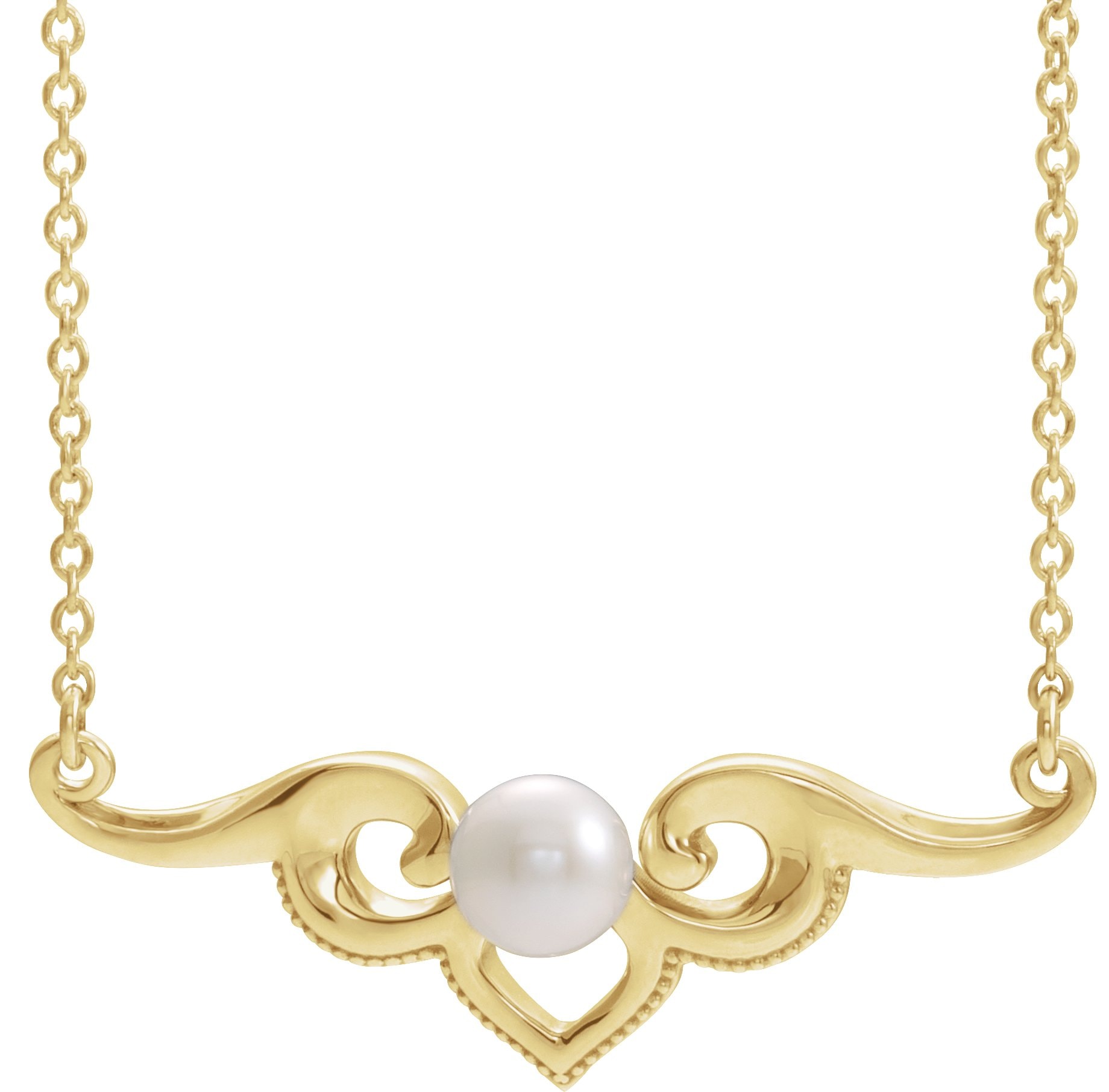 Vintage-Inspired Pearl Necklace or Center