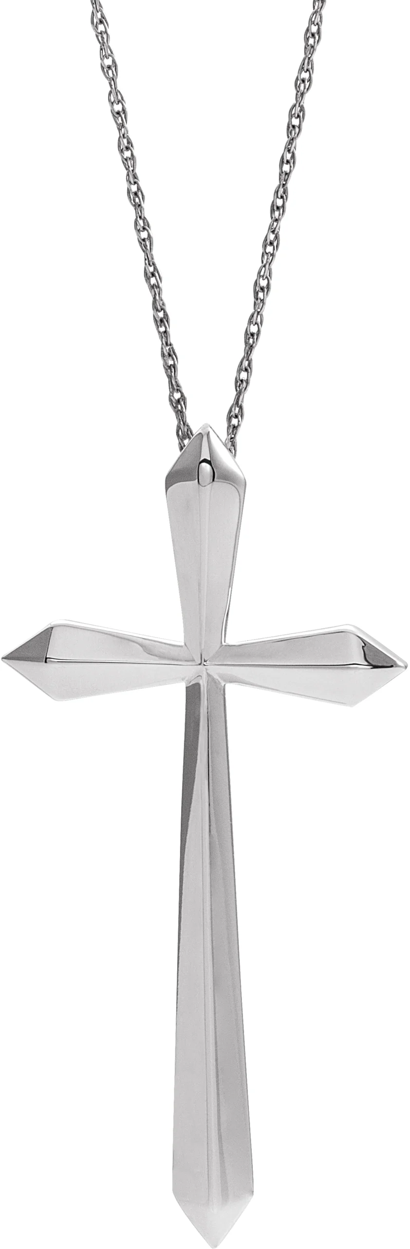 Elongated Cross Necklace
