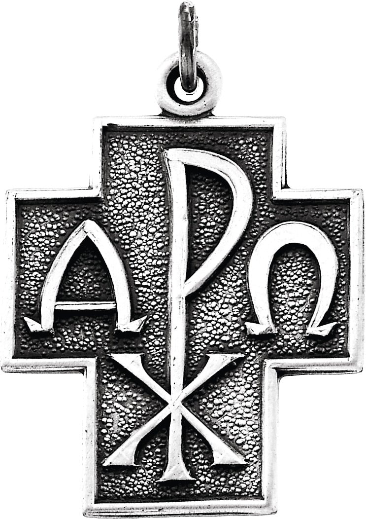 Alpha Omega Cross Pendant