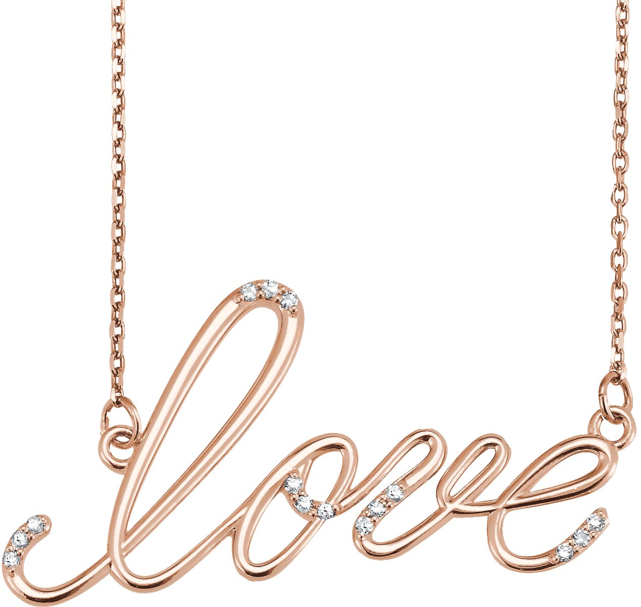 Accented Love Necklace or Center