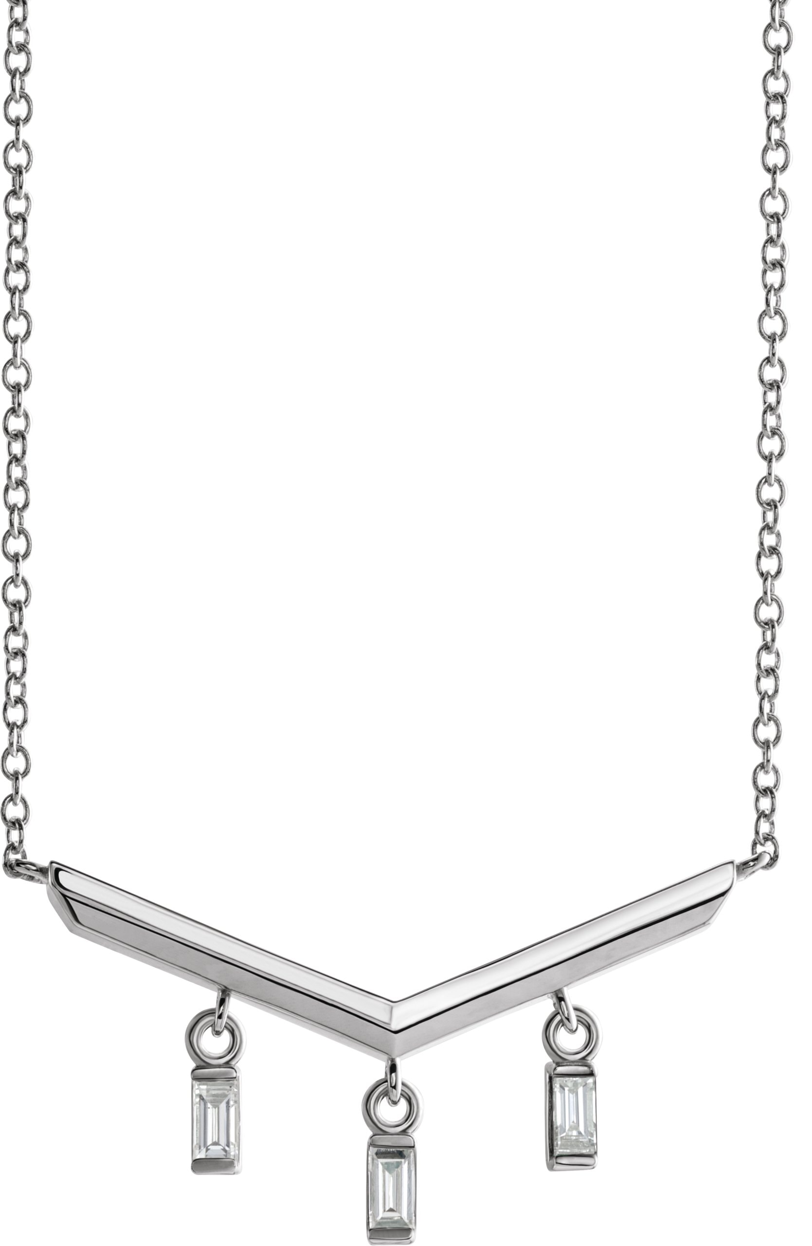 V Bar Necklace or Center