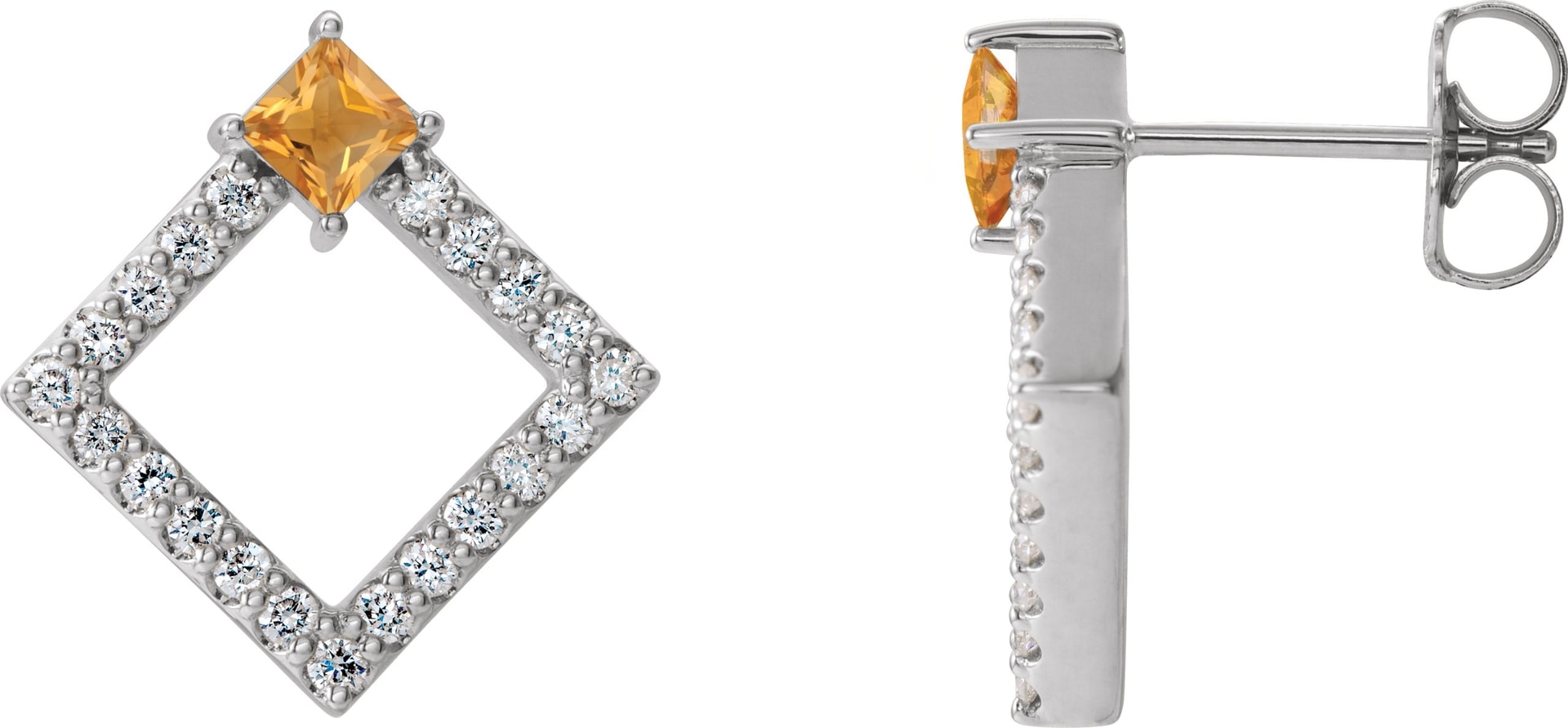 Accented Geometric Earrings   
