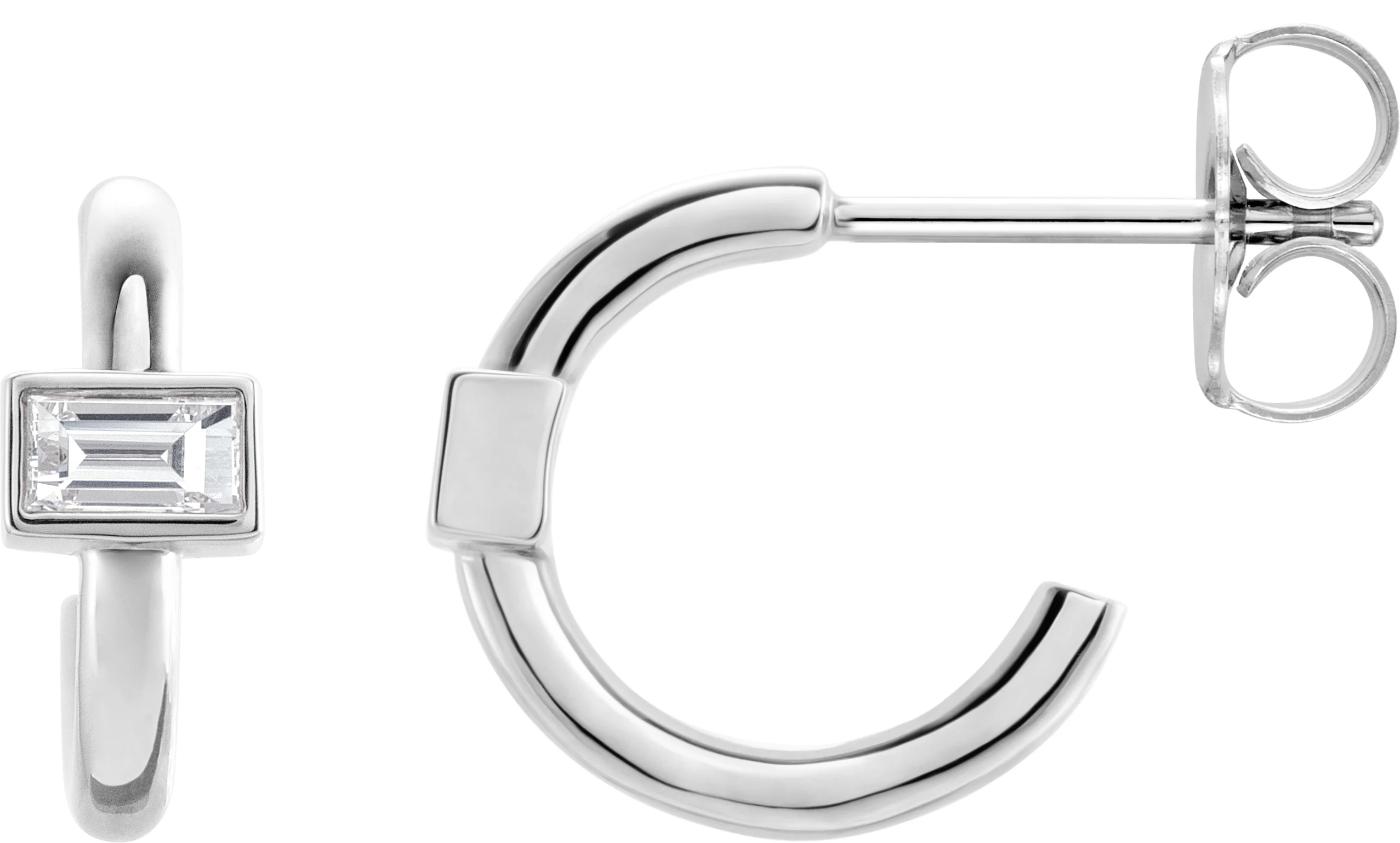 Accented Huggie Earrings