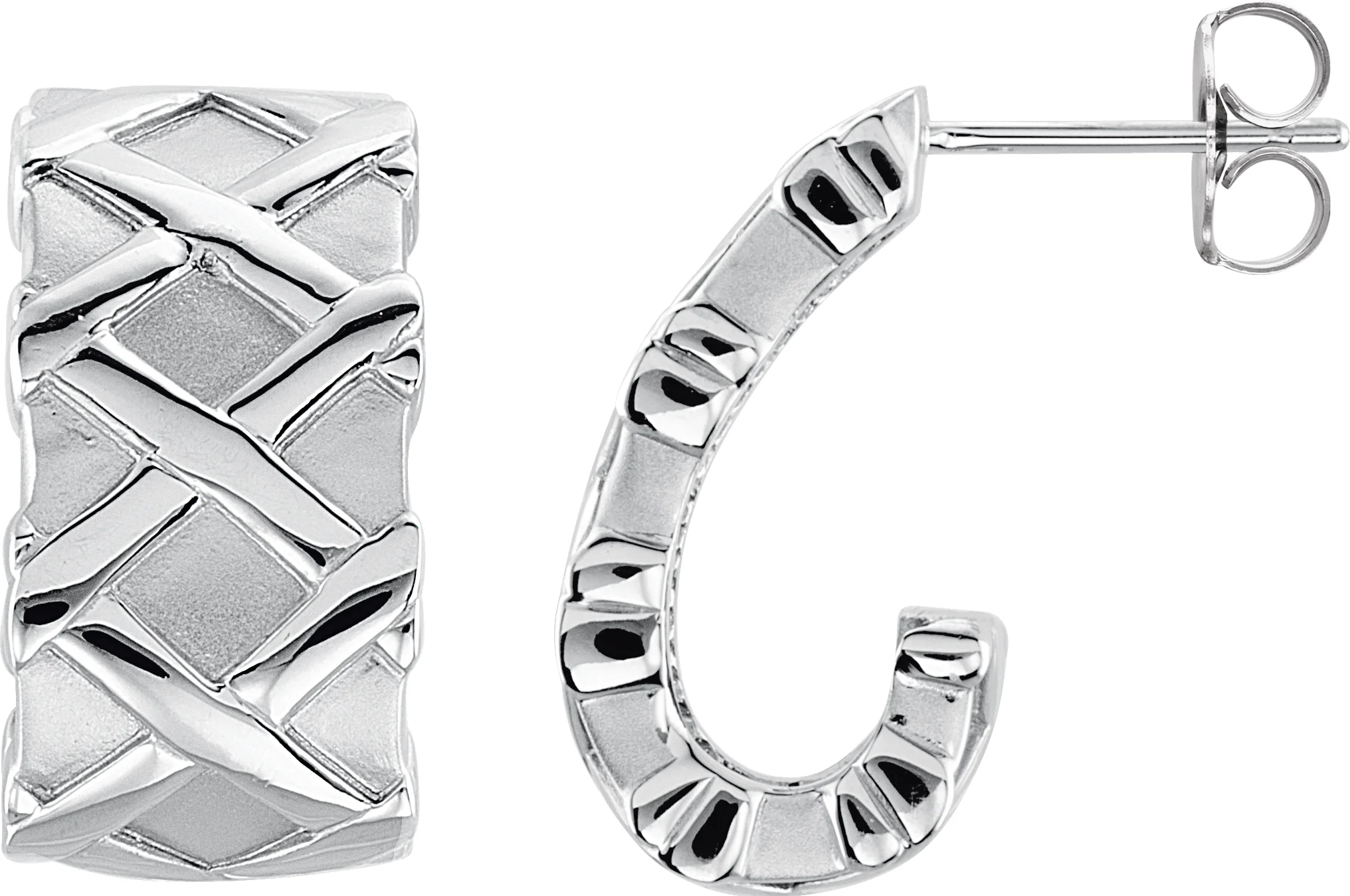 J-Hoop Earrings