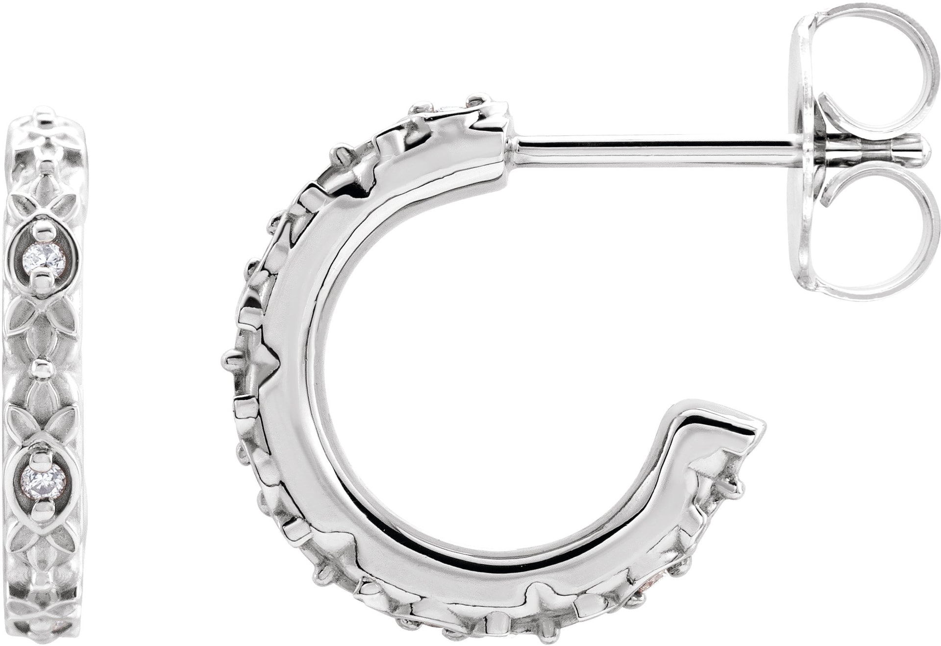 Vintage-Inspired J-Hoop Earrings