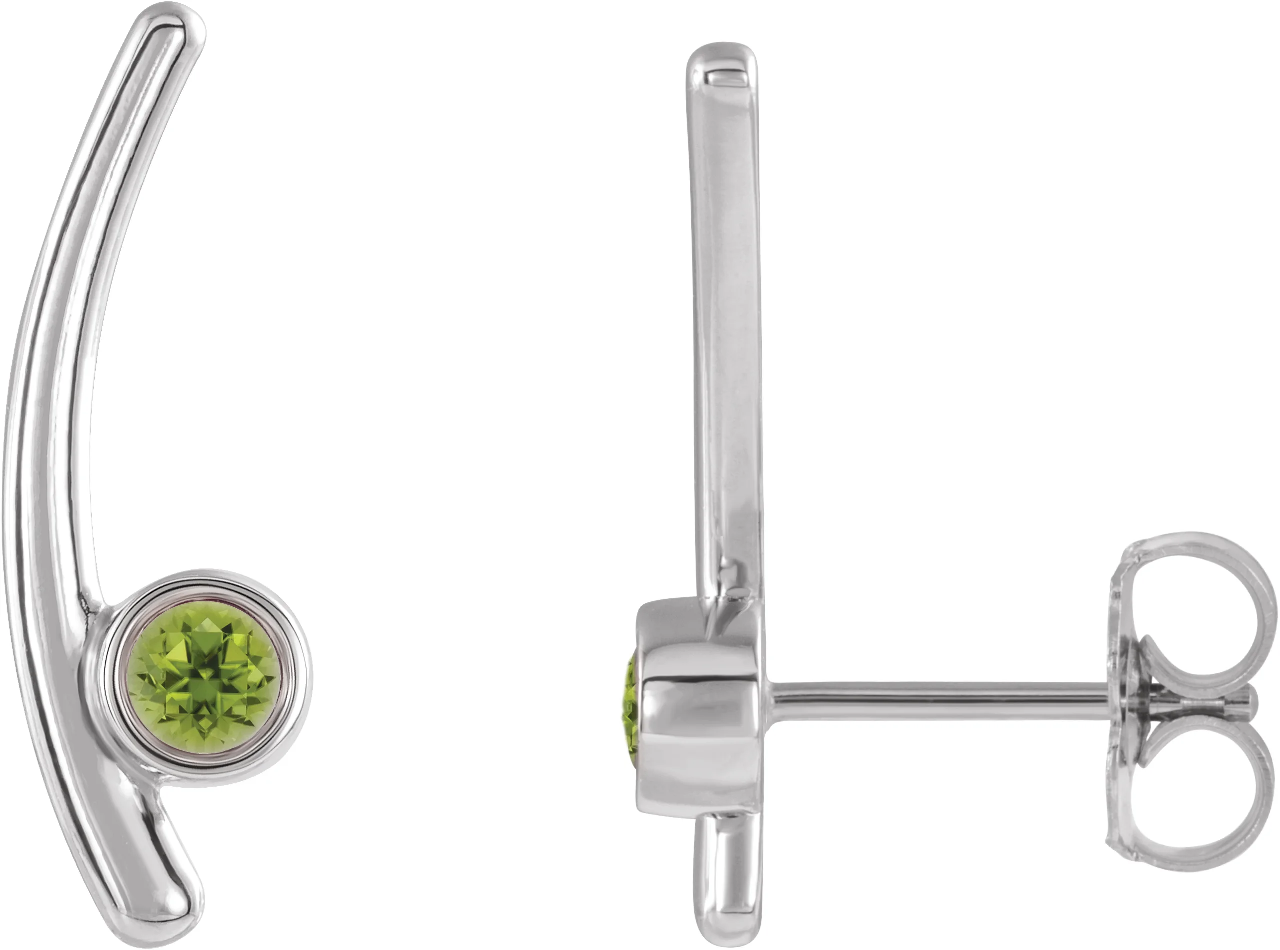 Bezel-Set Ear Climbers  