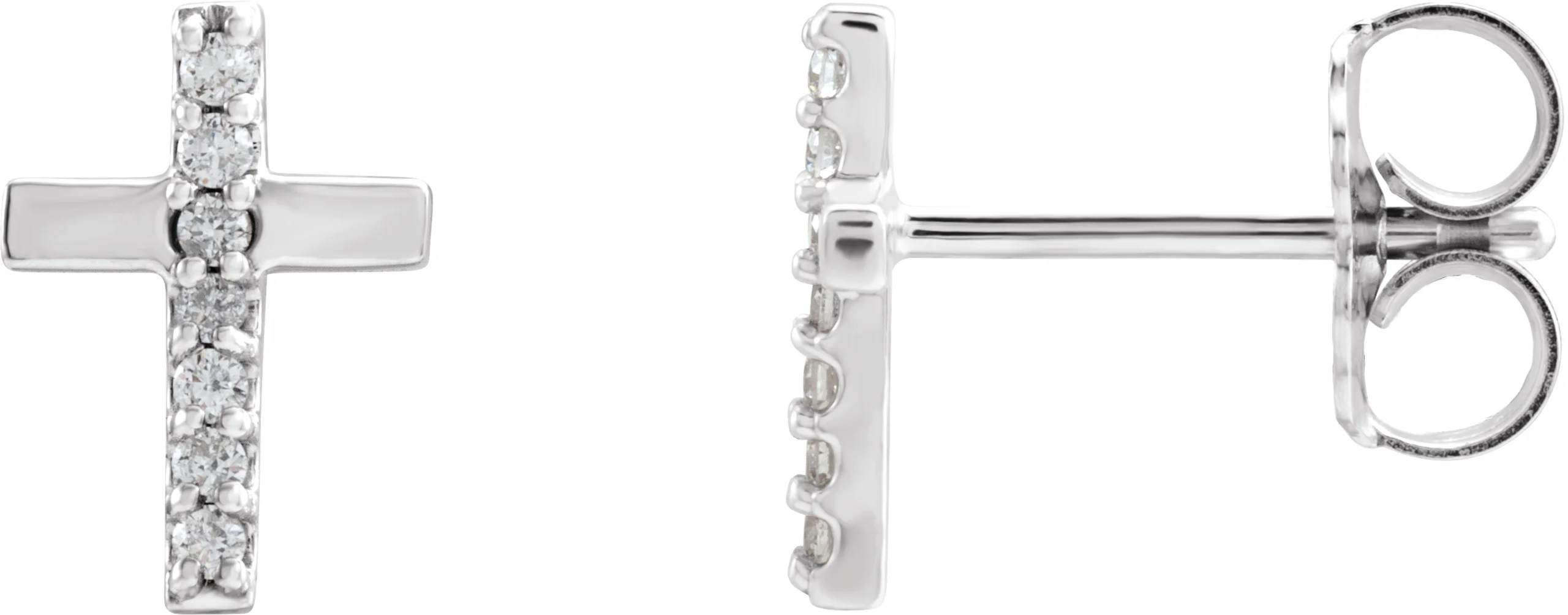 Accented Cross Earrings