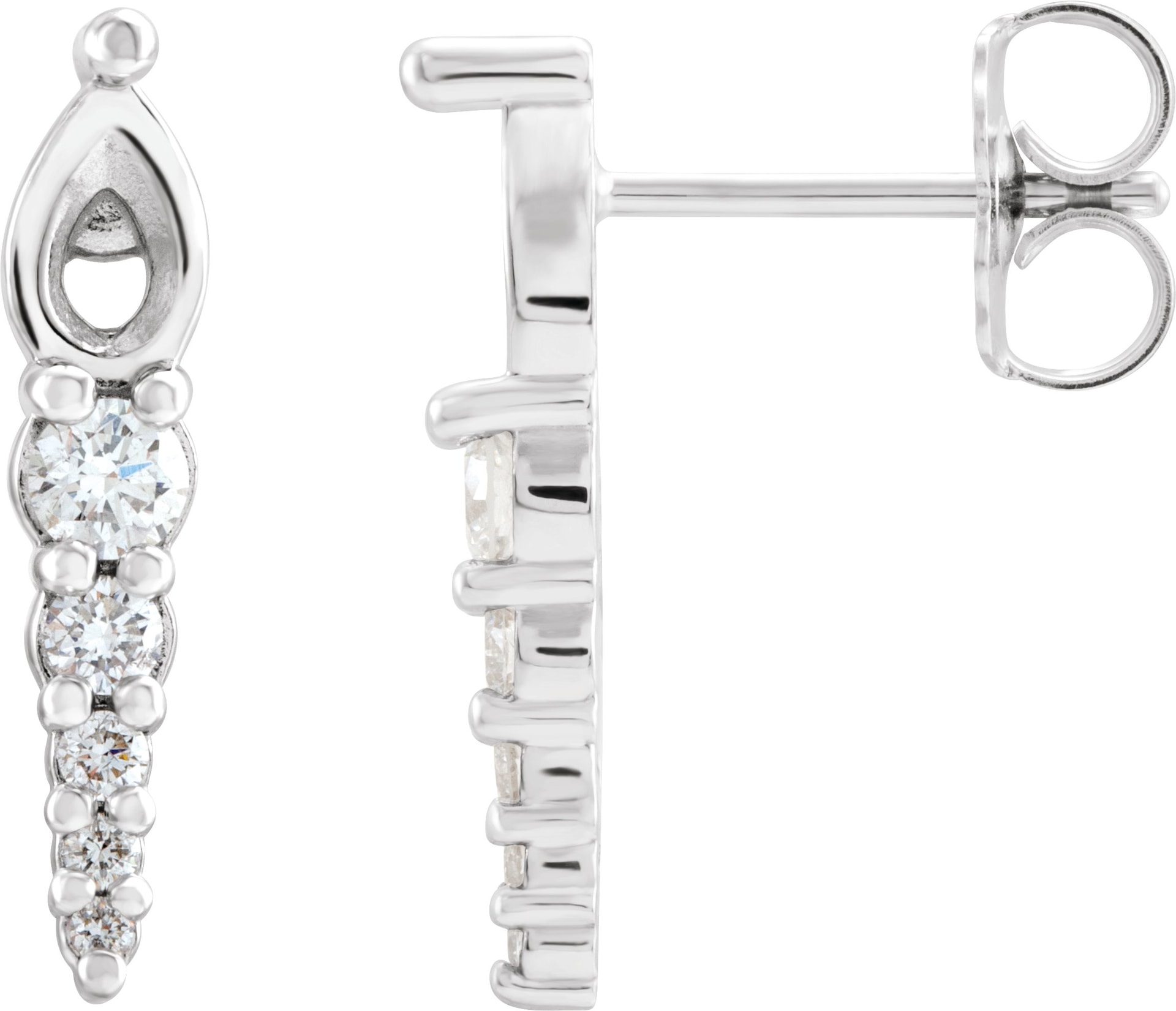 Accented Bar Earrings