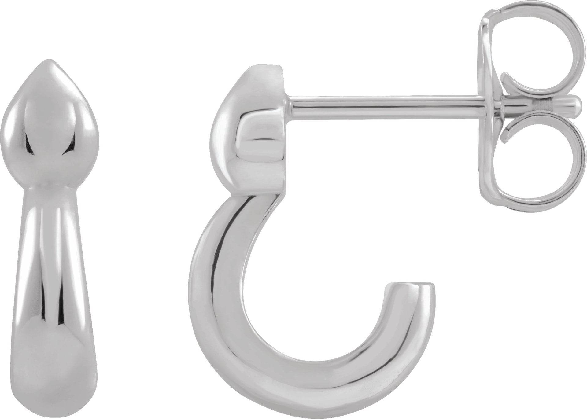 J-Hoop Earrings