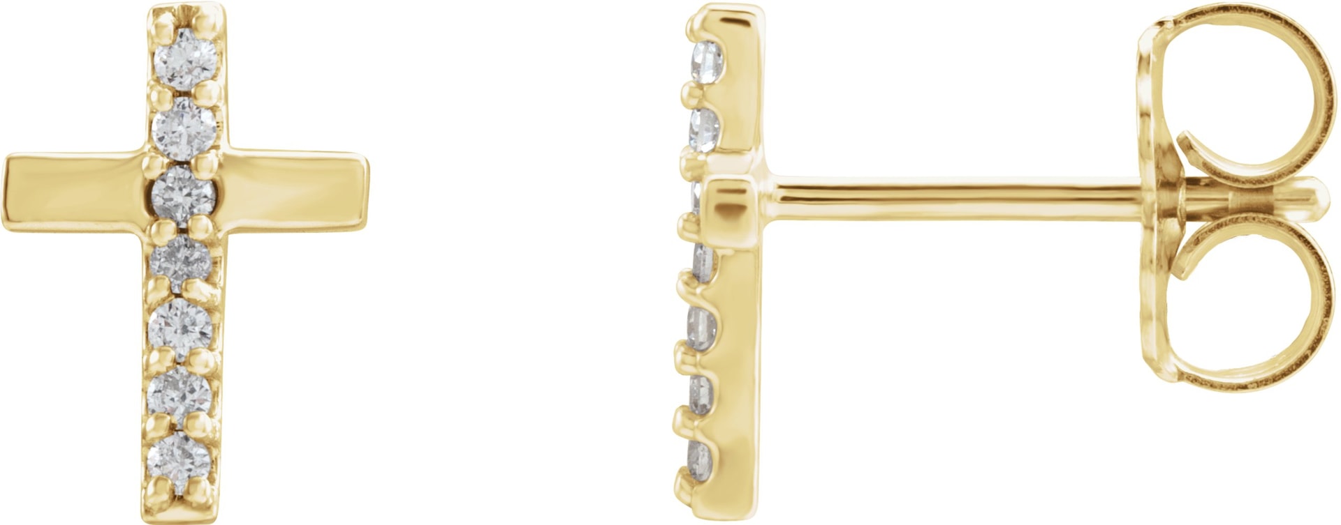 Accented Cross Earrings
