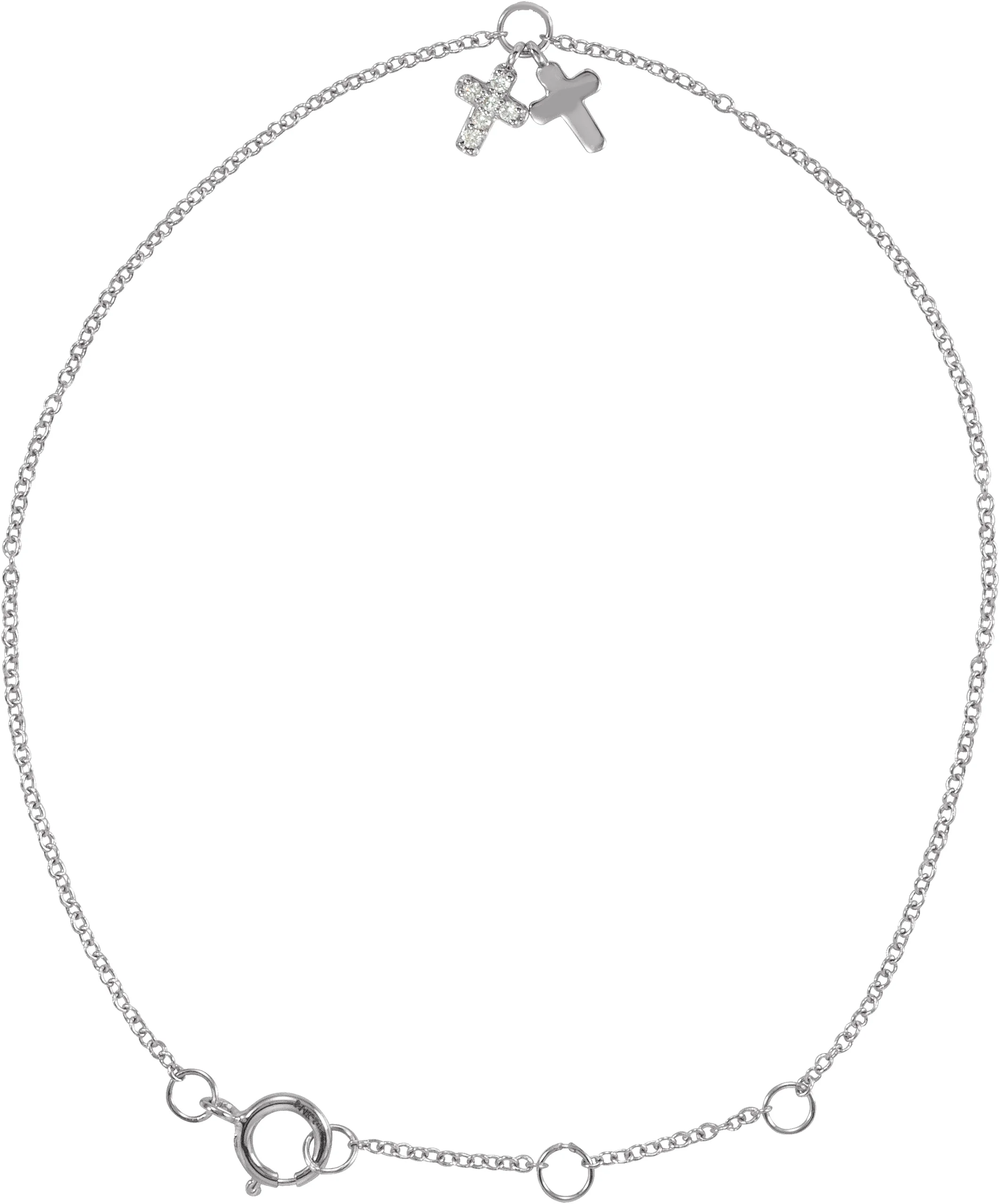 Adjustable Cross Bracelet
