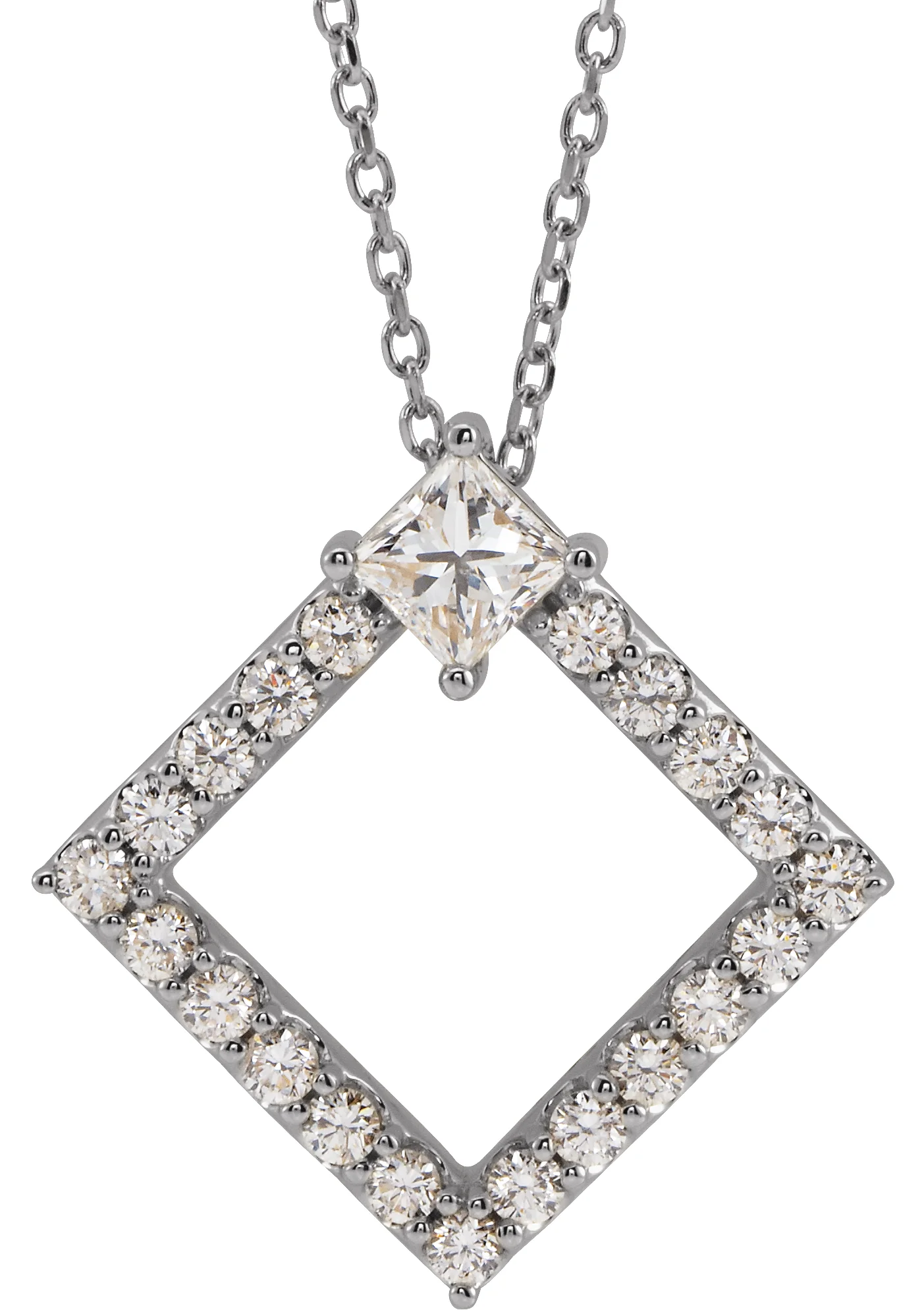 Accented Geometric Necklace