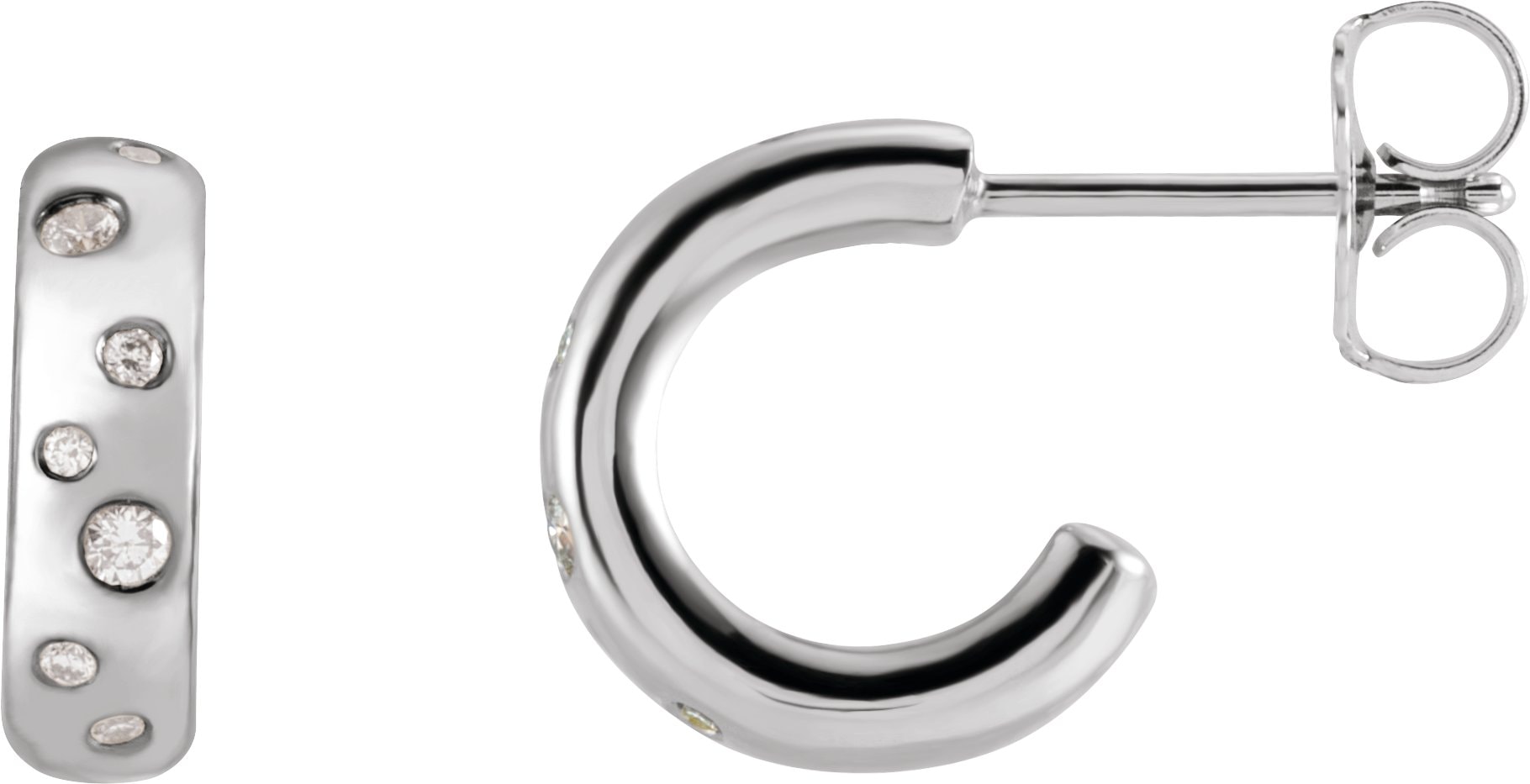 Accented Hoop Earrings
