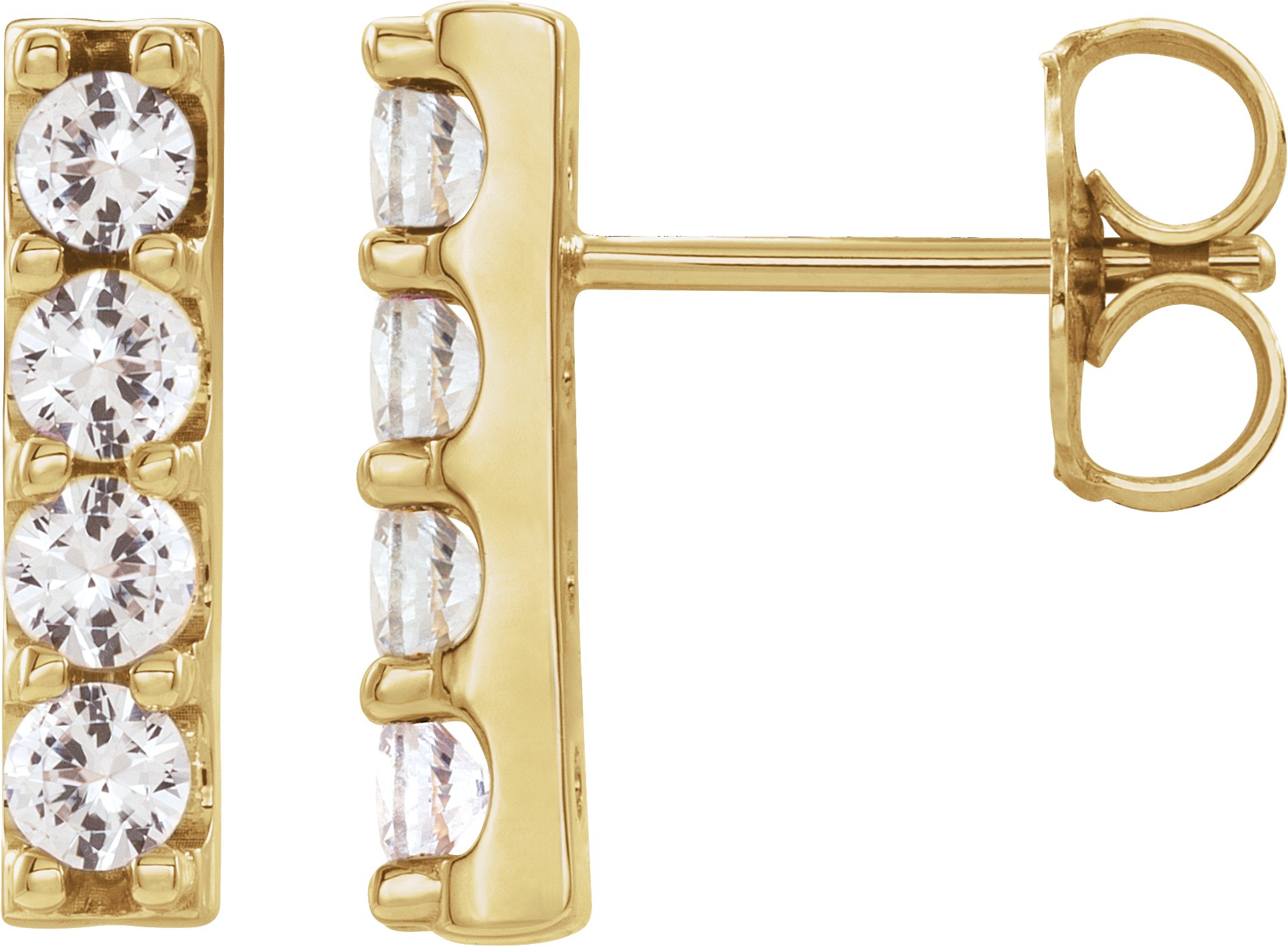 Accented Bar Earrings