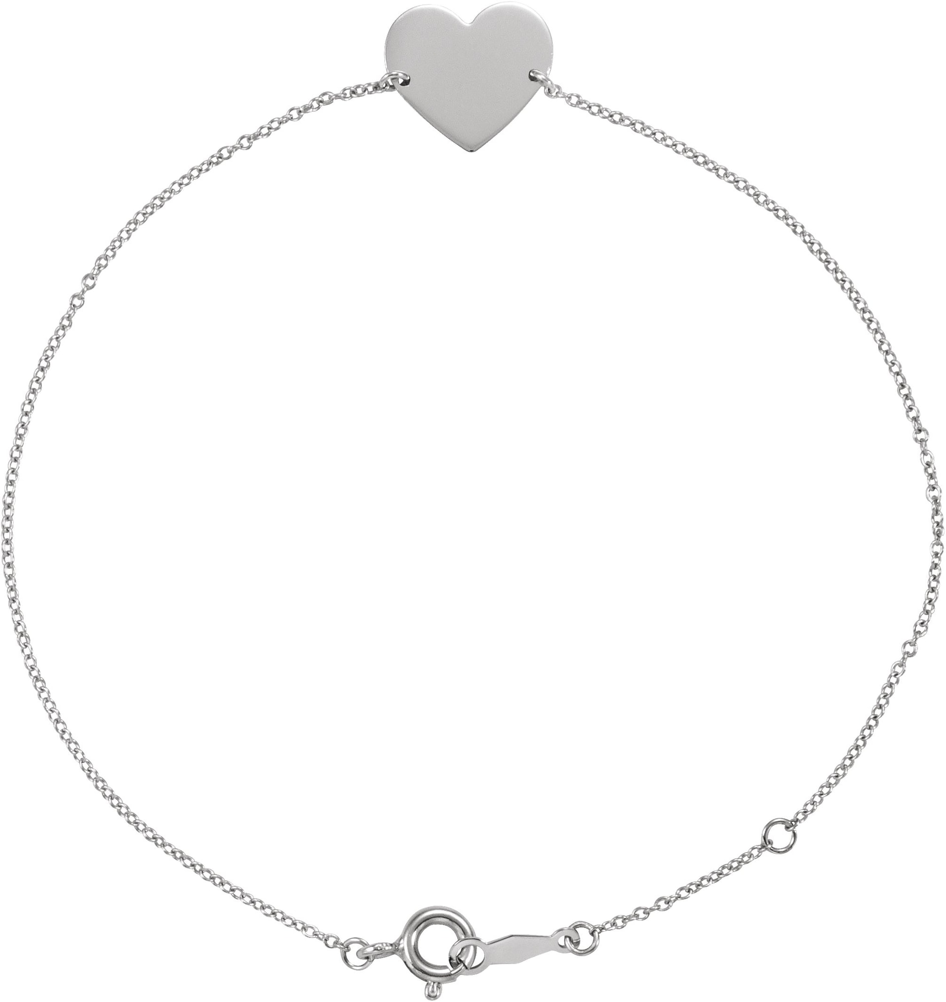 Engravable Heart Bracelet