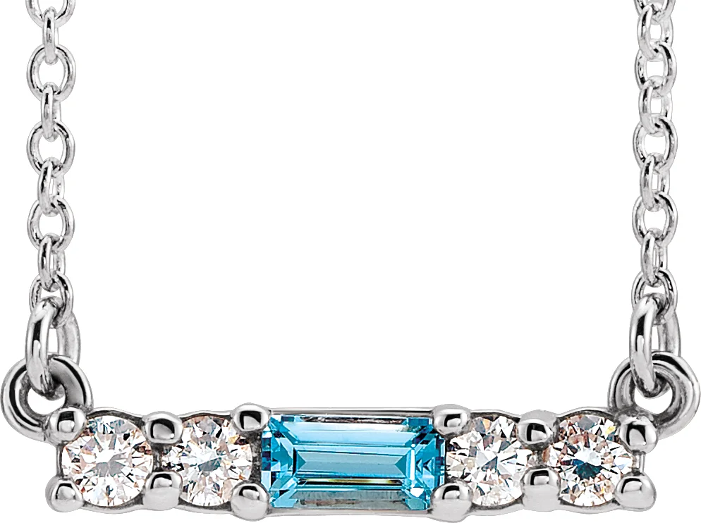 Accented Bar Necklace