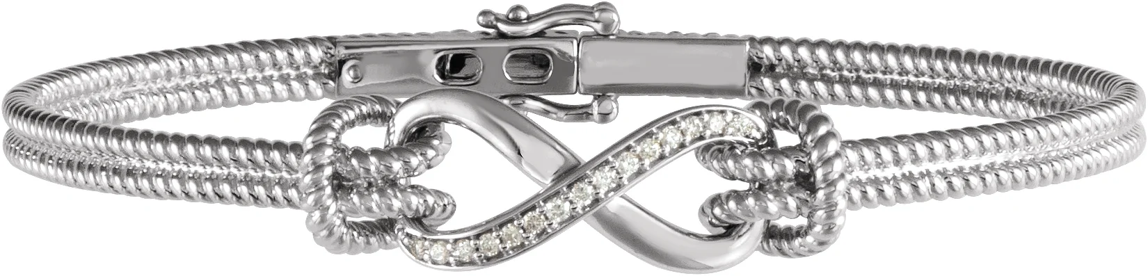 Infinity Rope Bangle Bracelet