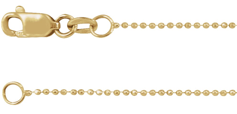 1 mm Diamond-Cut Bead Chain