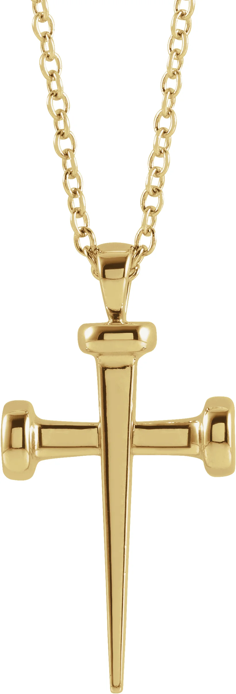 Nail Cross Necklace