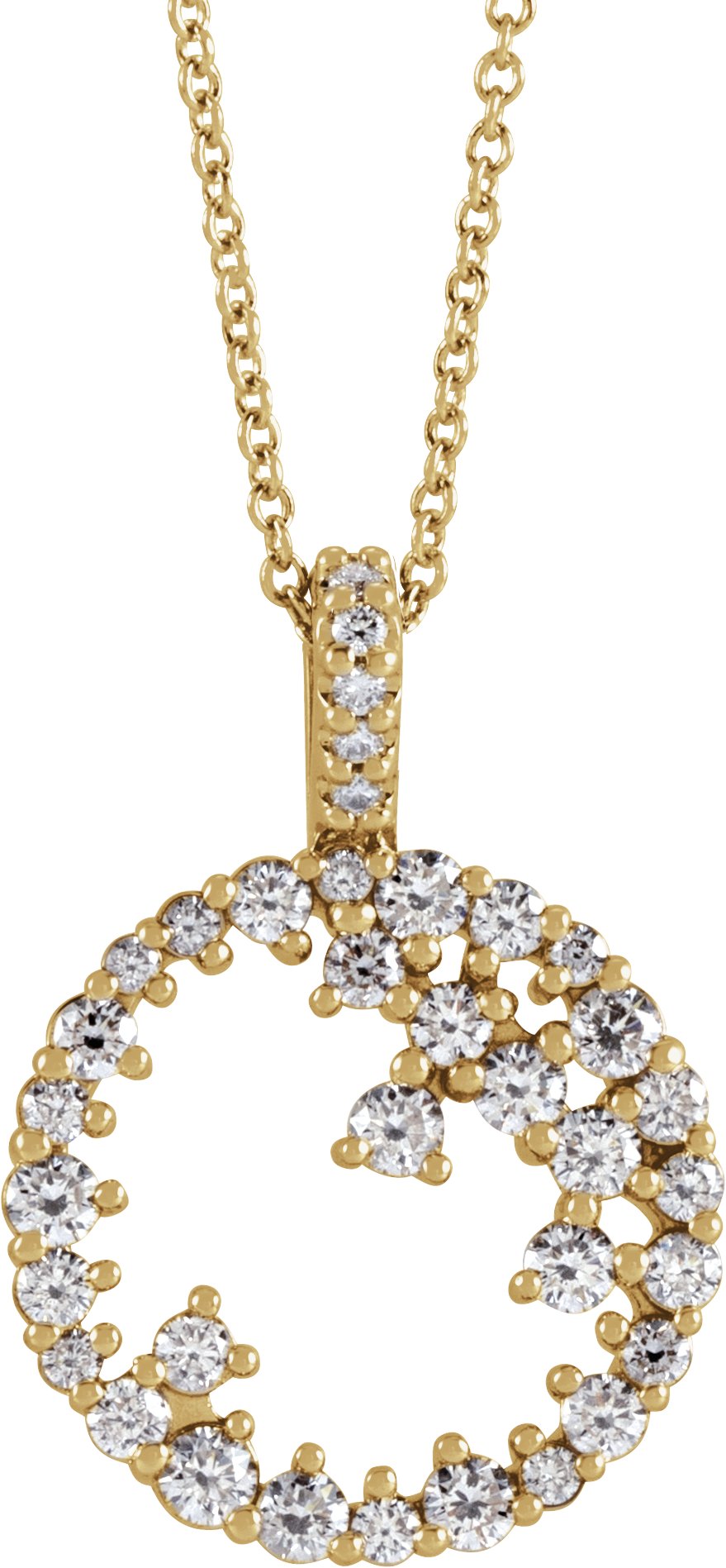 Scattered Circle Necklace or Pendant