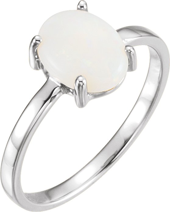 Cabochon Solitaire Ring