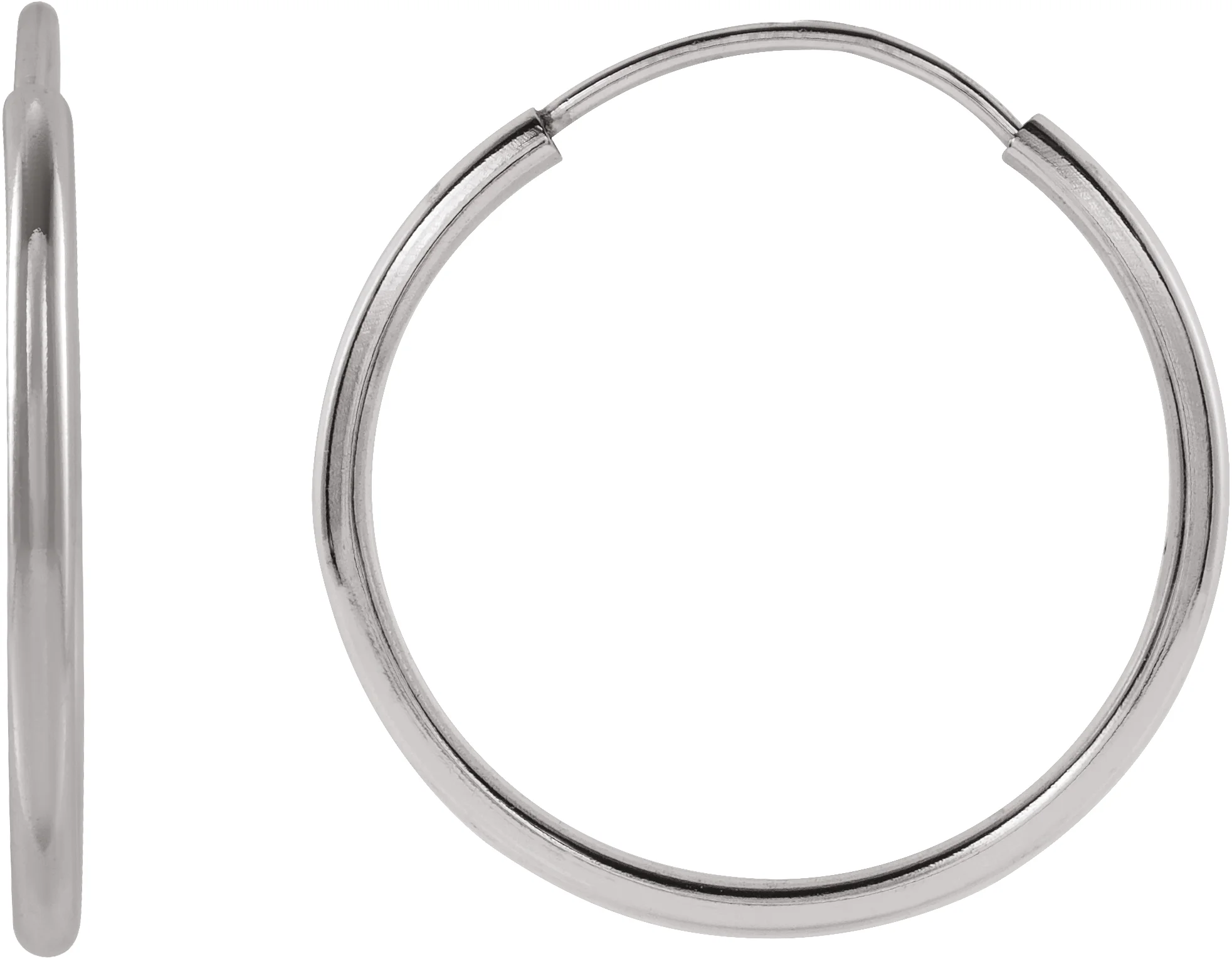 Flexible Endless Tube Hoop Earrings
