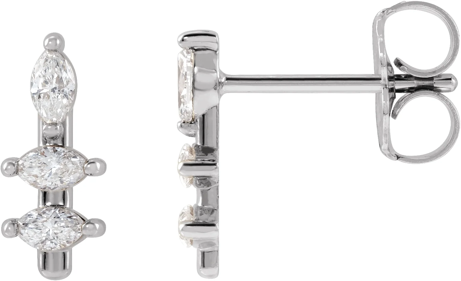 Marquise Bar Earrings