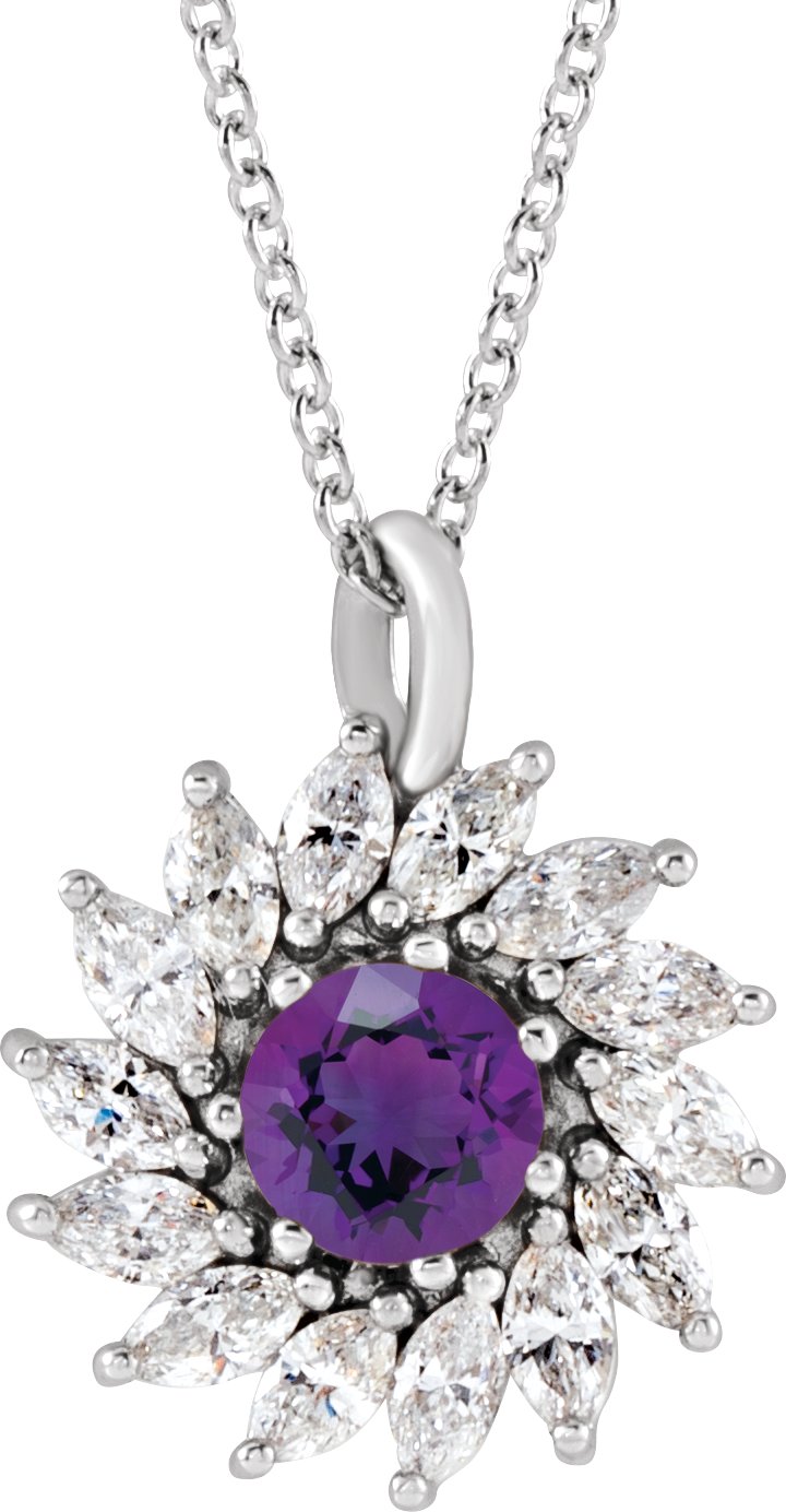 Halo-Style Necklace or Pendant