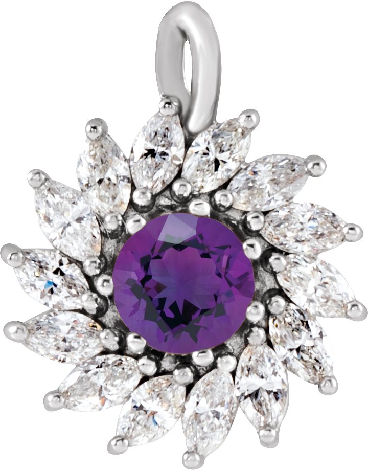 Halo-Style Necklace or Pendant