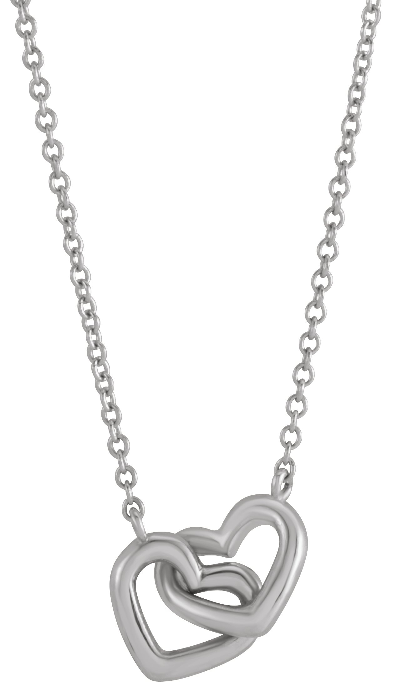 Interlocking Heart Necklace or Center