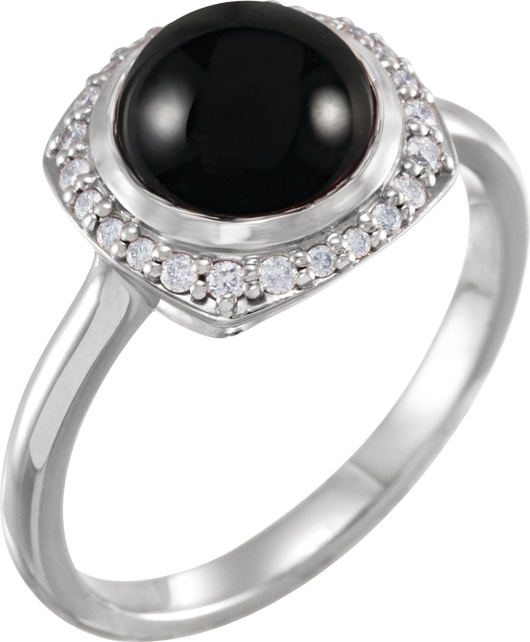 Halo-Style Cabochon Ring